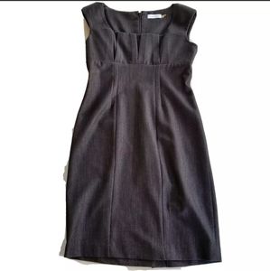 Calvin Klein sz 6 Petite 6P Sleeveless Dress Black